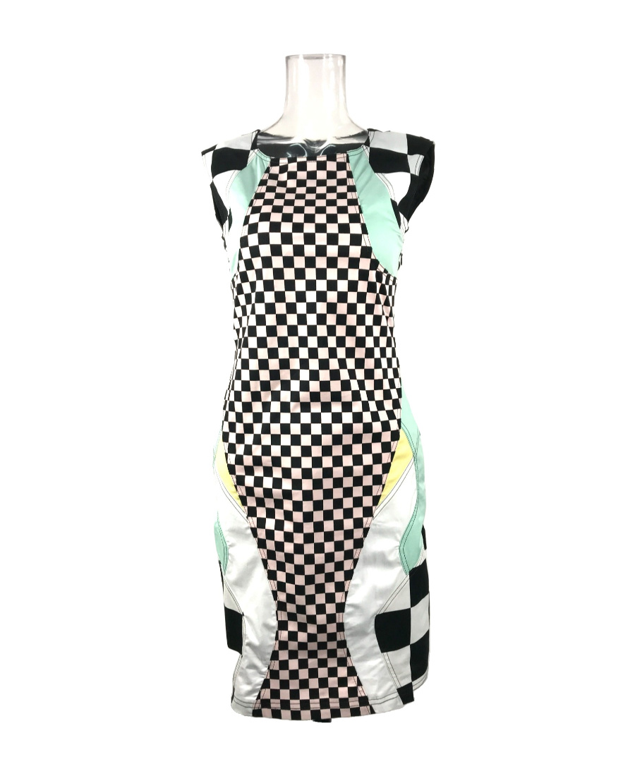 Moschino Logo Dress In Multicolor