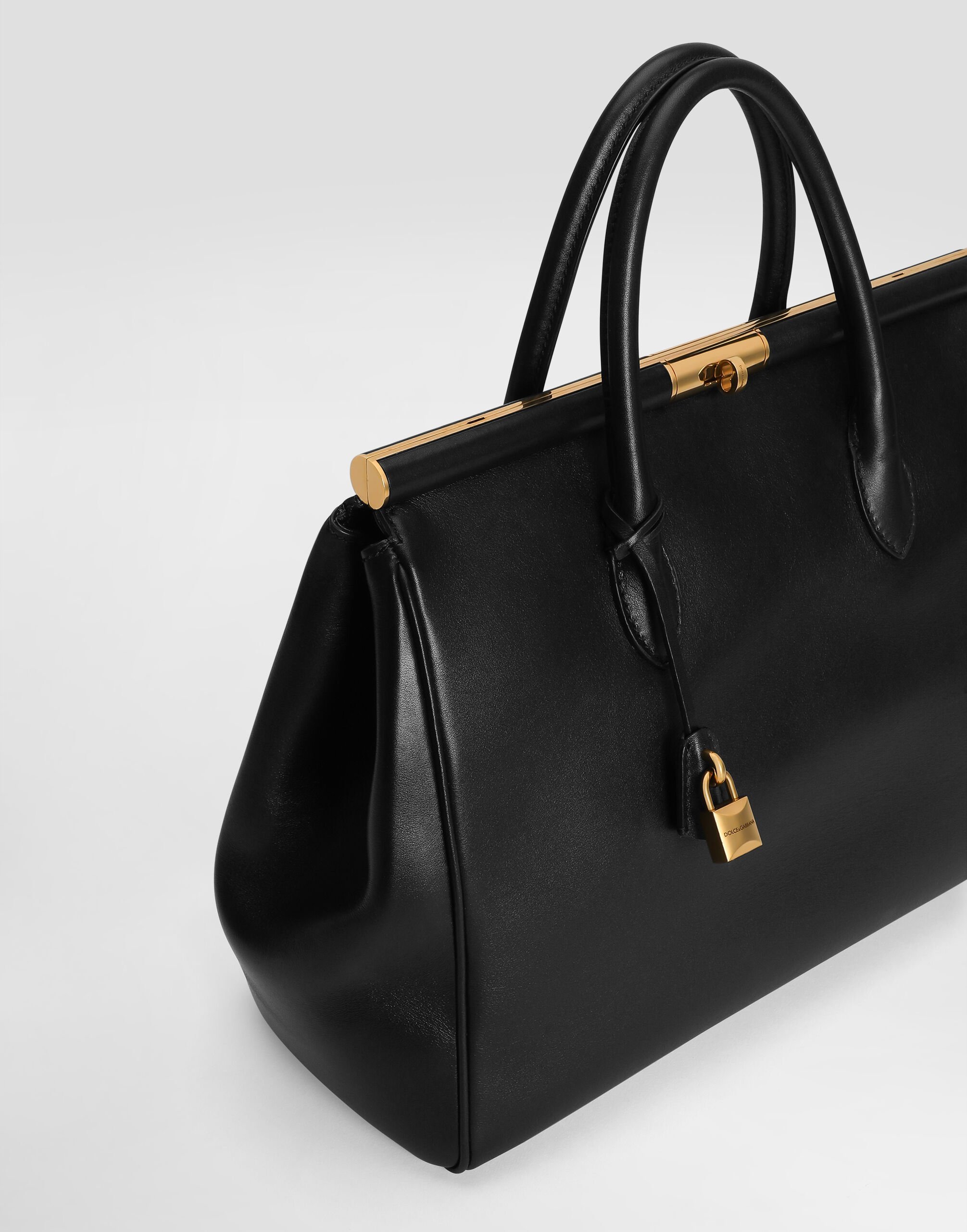 Dolce & Gabbana Sicily Tote Bag In Black