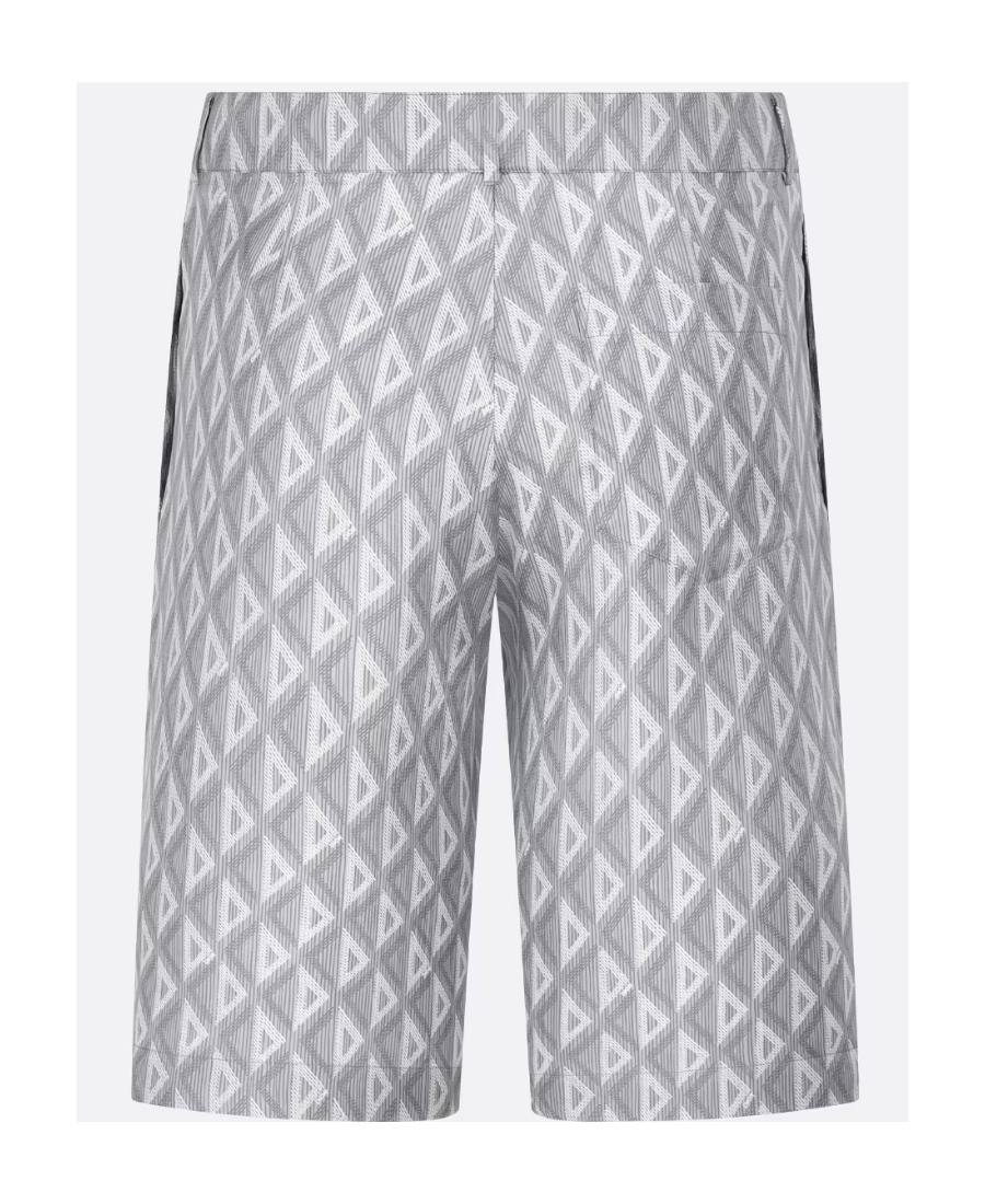 Dior Cd Diamond Bermuda Shorts In Gray