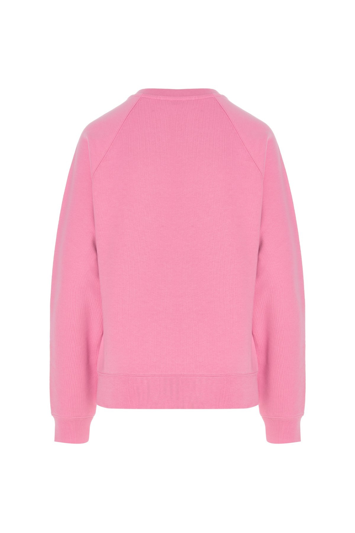 Msgm Logo Print Cotton Sweatshirt In Pink
