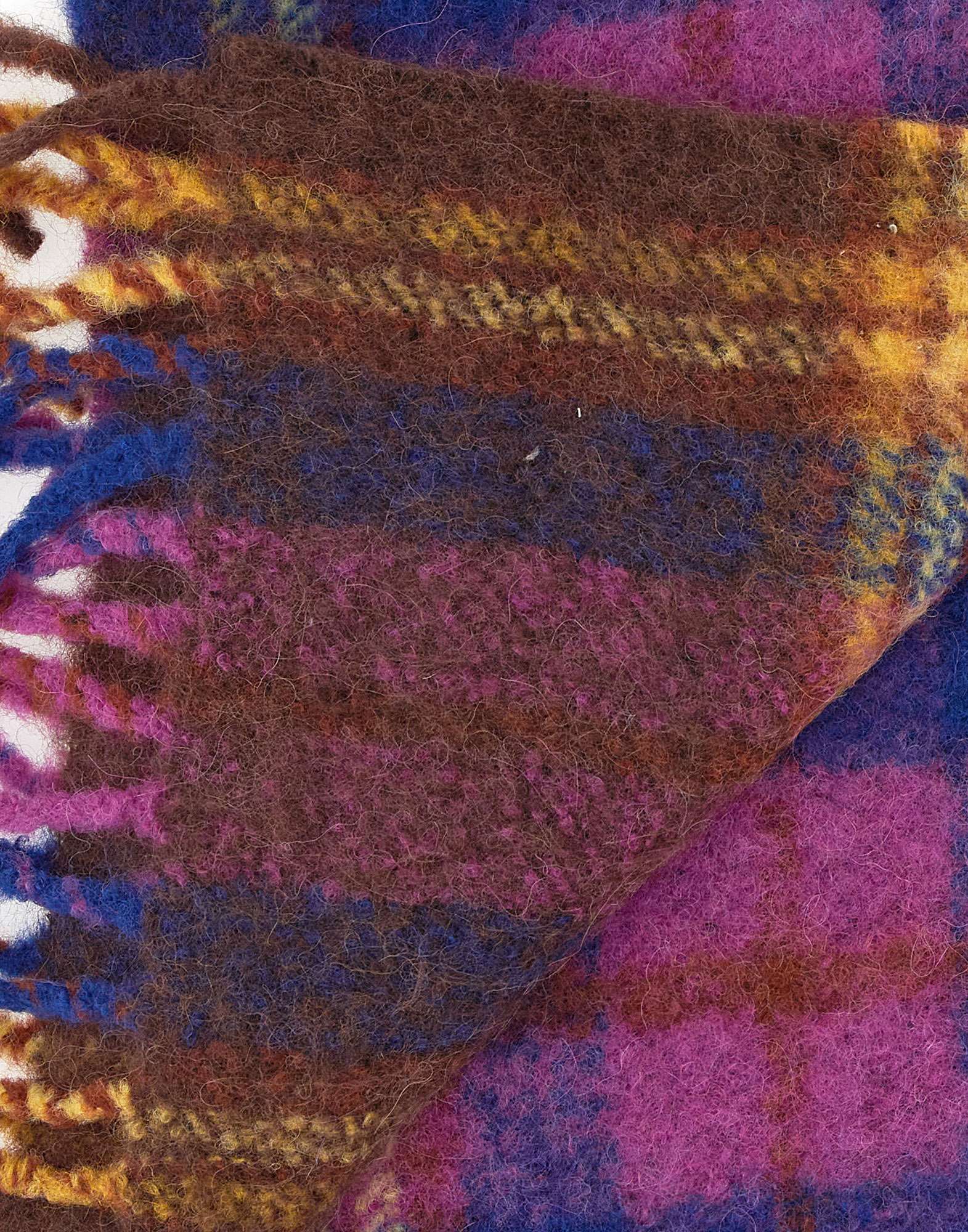 Vivienne Westwood Fringed Wool-blend Scarf In Multi