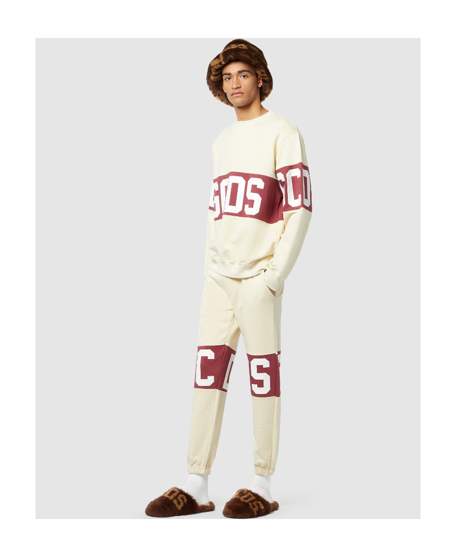 Gcds Off-white Band Lounge Pants In Nude