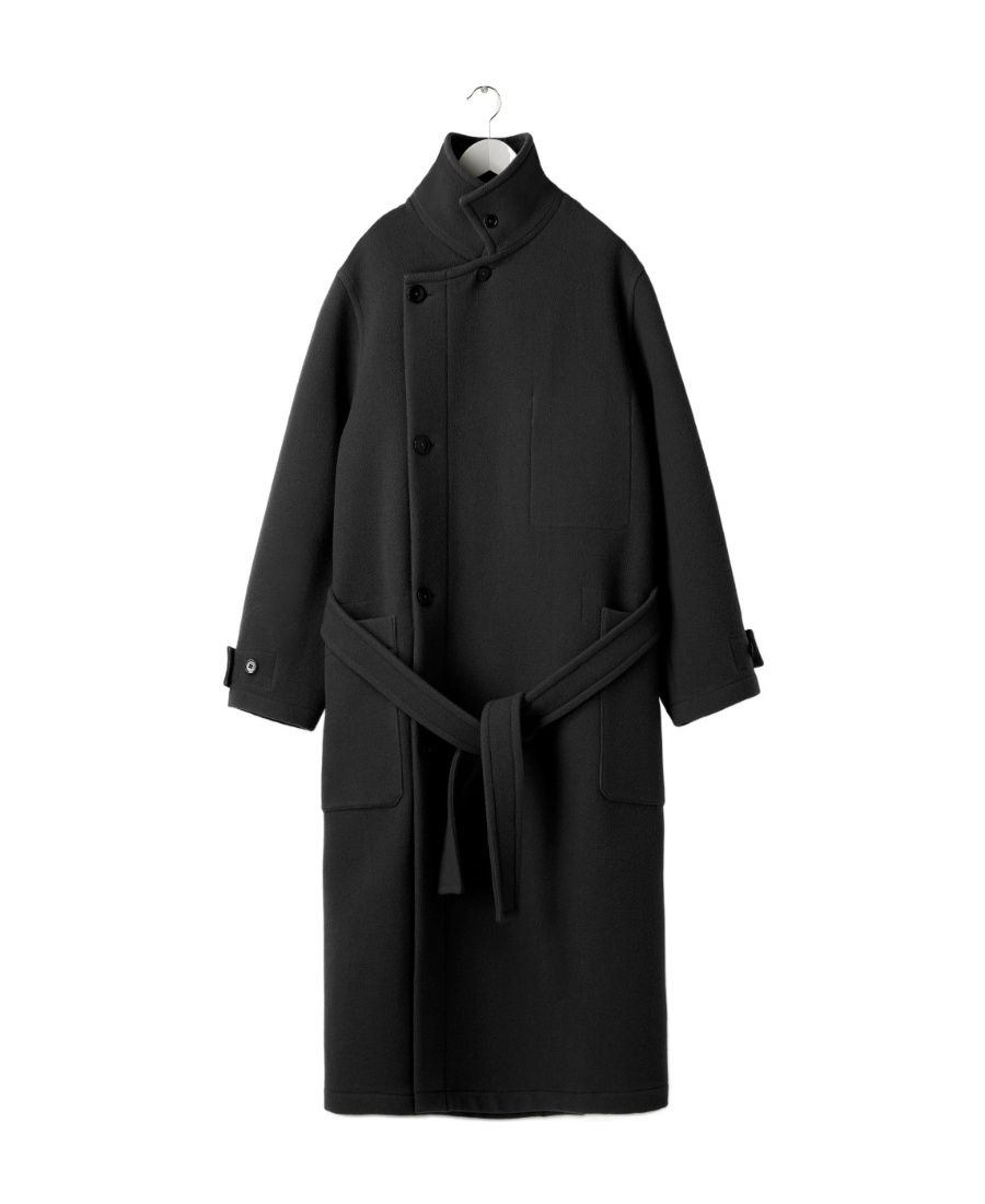 Lemaire Wrap Belted Wool Coat In Black | ModeSens Lemaire Wrap Belted Wool Coat In Black | ModeSens