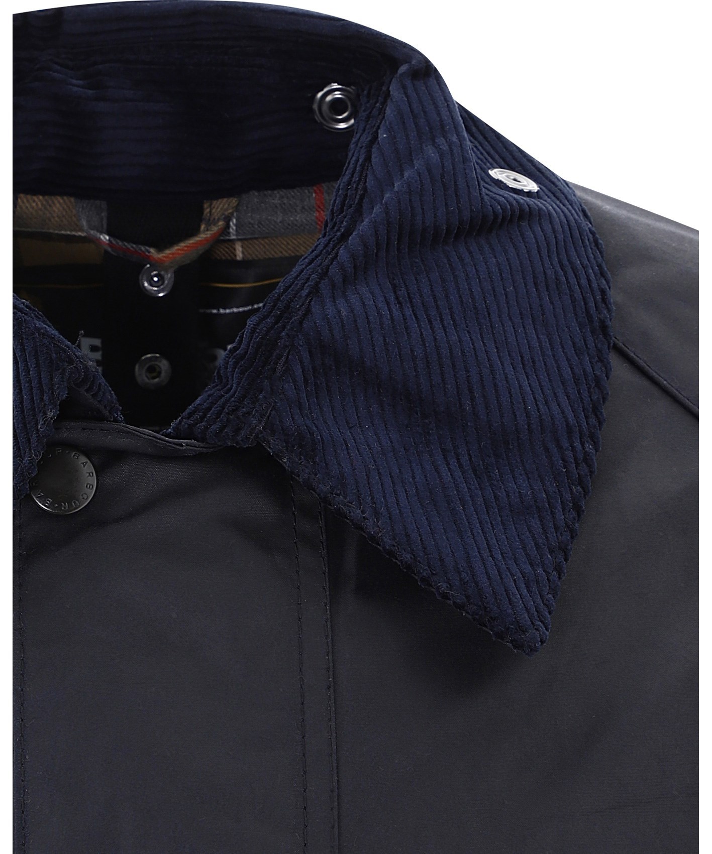 Barbour Beaufort Snap-fastening Jacket In Black