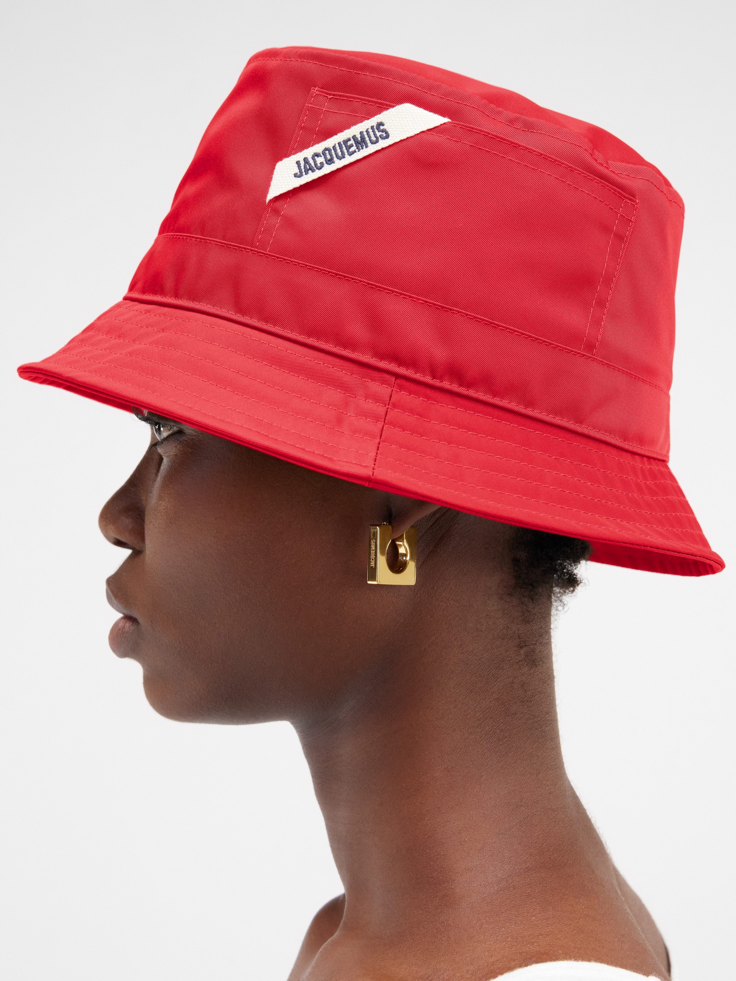 Jacquemus Logo Hat In Red