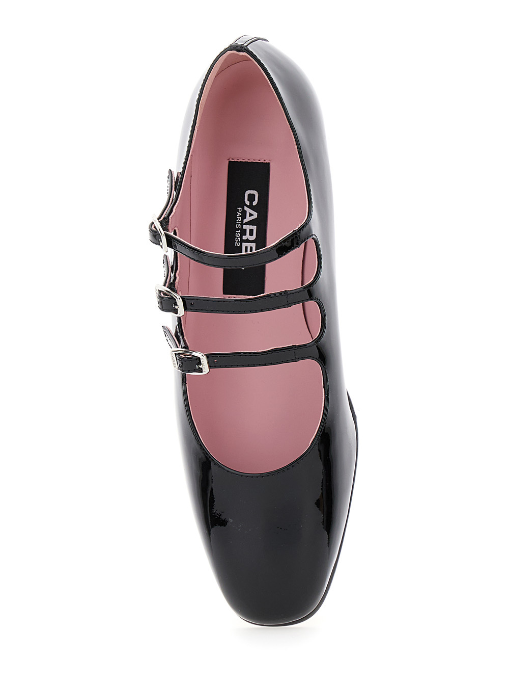 Carel Paris Timeless Mary Jane With Adjustable Straps And Low Heel In Black