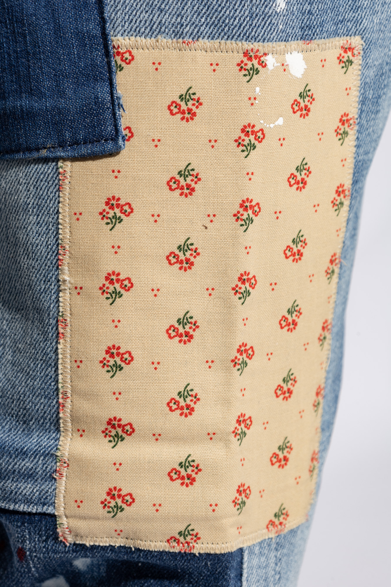 Dsquared2 Patchwork-detailing Distressed Jeans In Blue