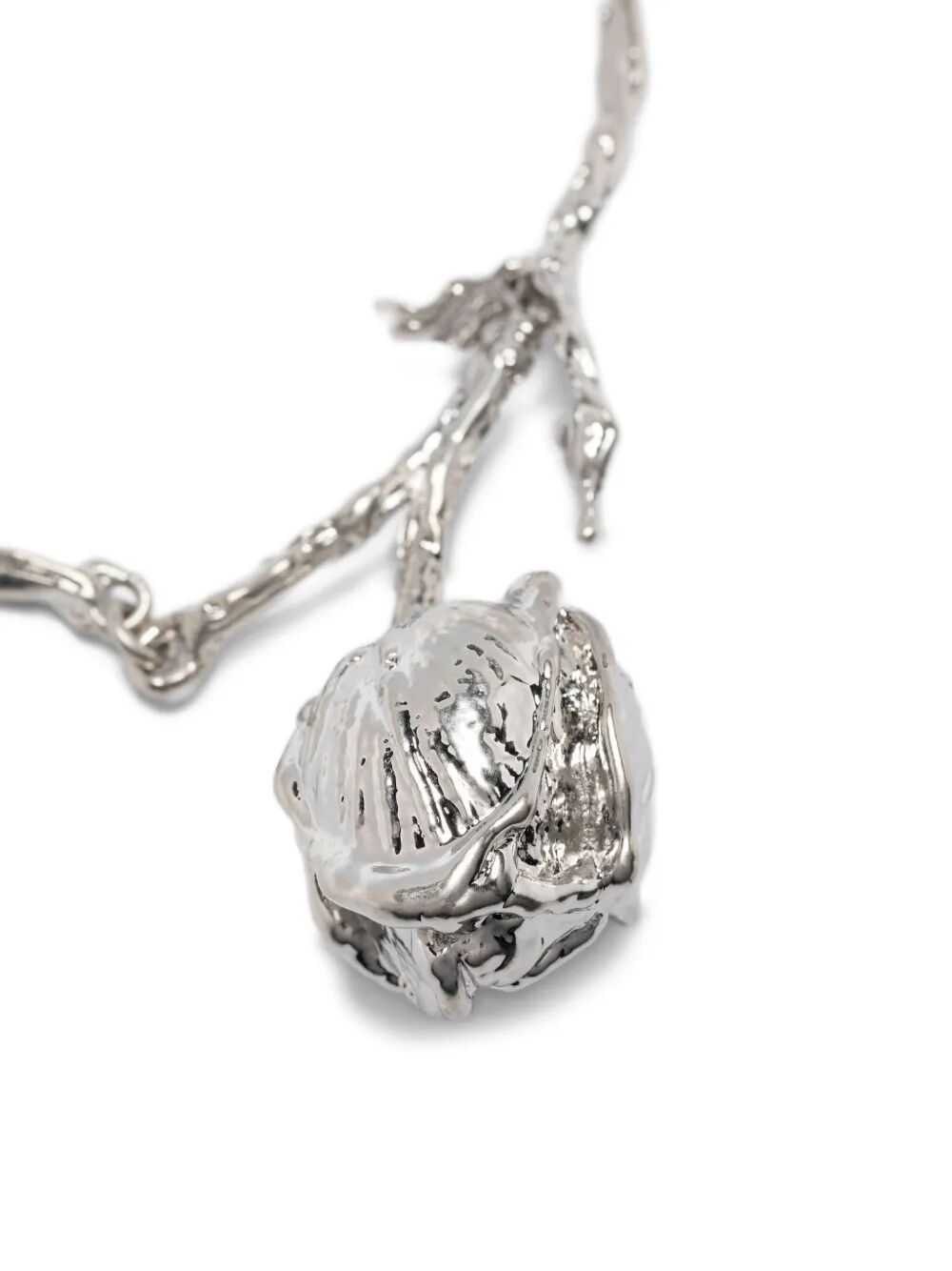 Marni Irregular Shape Necklace In Metallic