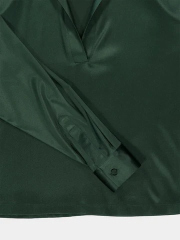 Tom Ford Long-sleeved Blouse In Green