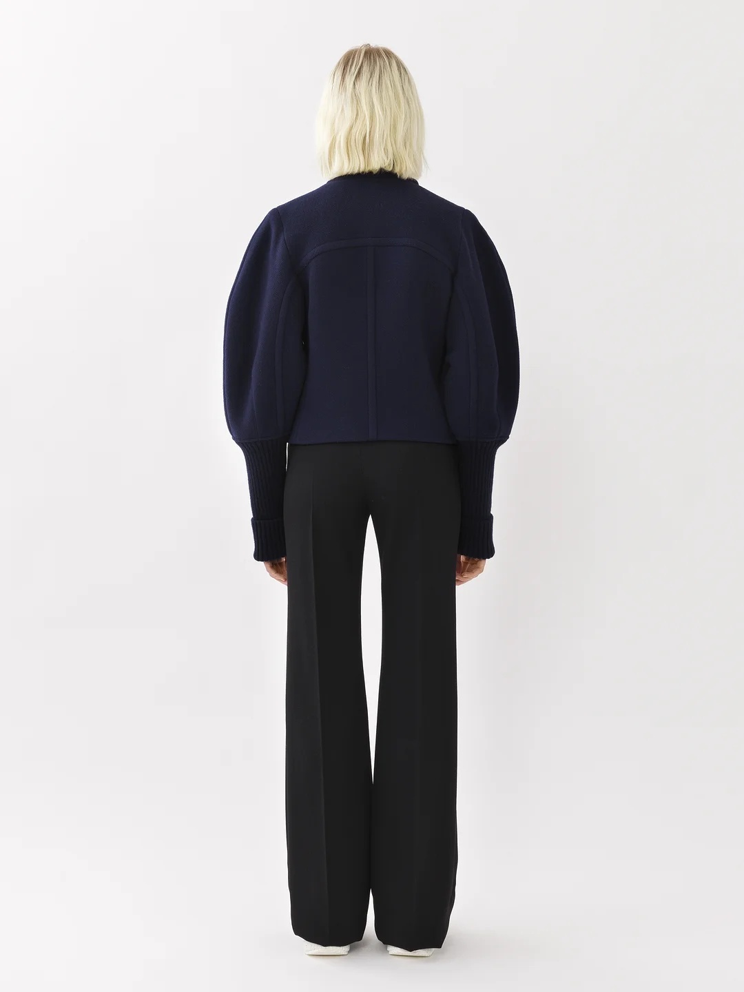 Chloé Wool Casual Coat In Black