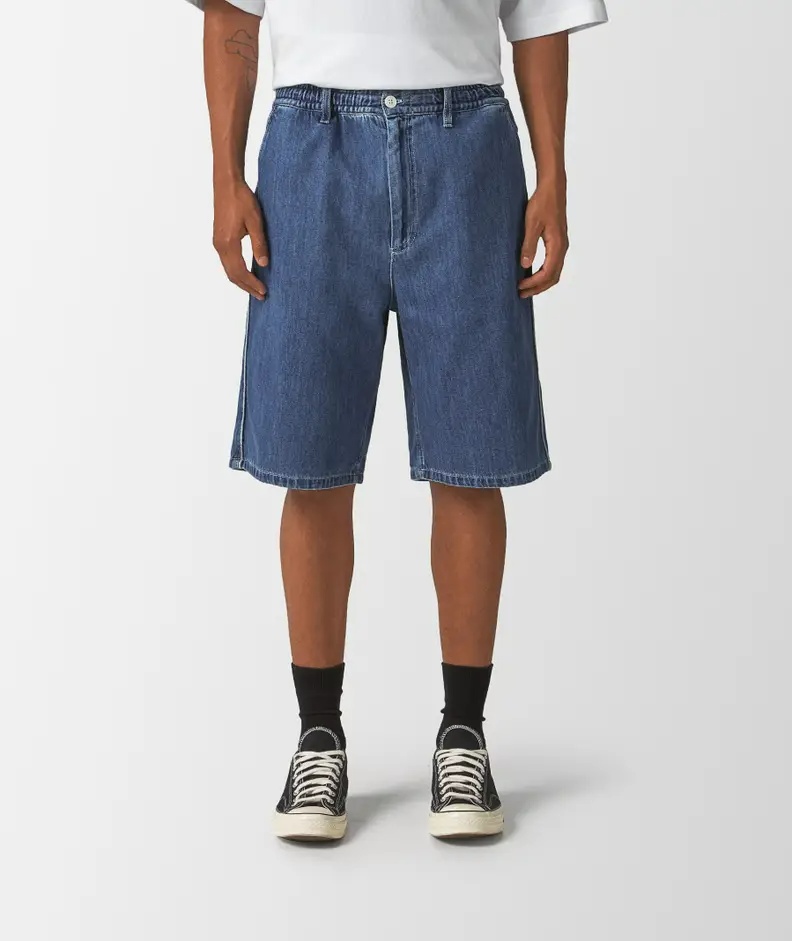 Marni Denim Cotton Shorts In Blue