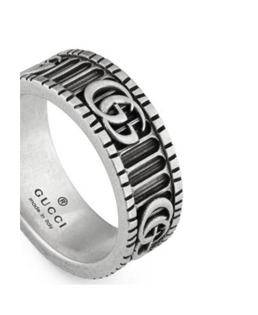 Gucci Double G Sterling Silver Ring