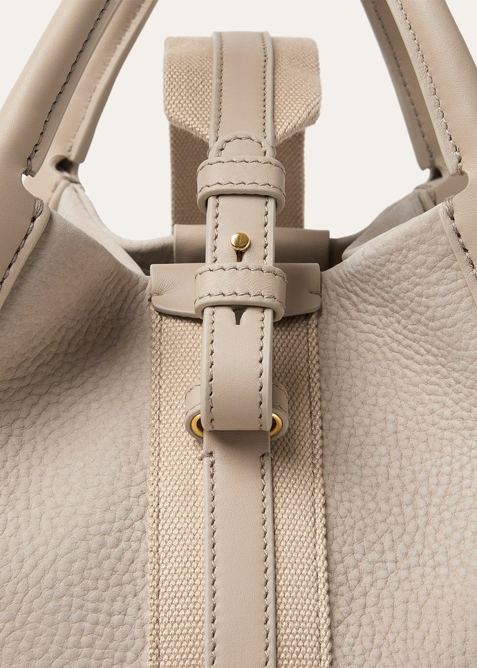 Loro Piana Small Bale Bag In Neutral