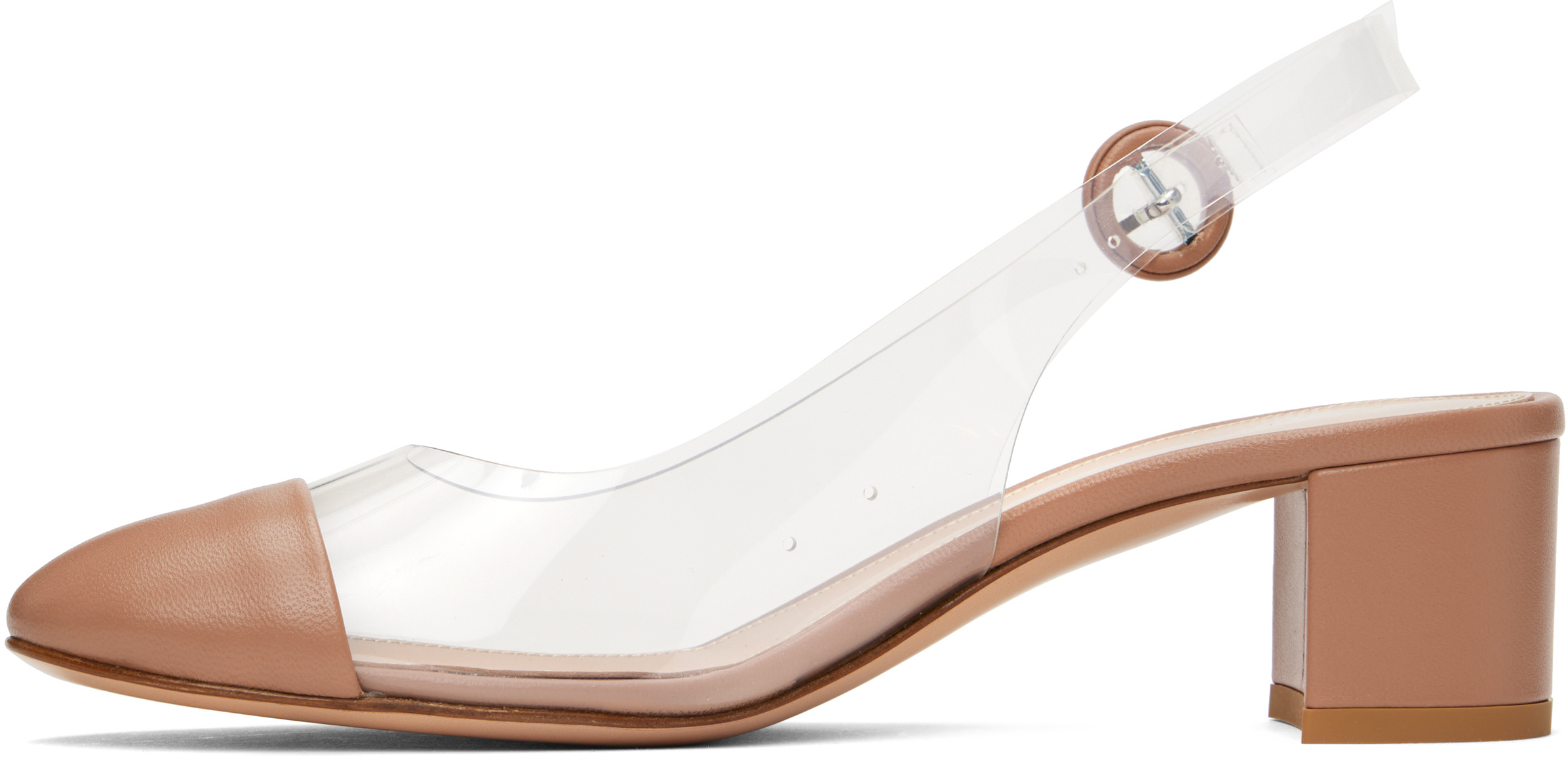 Gianvito Rossi Soft Glass Heels In White