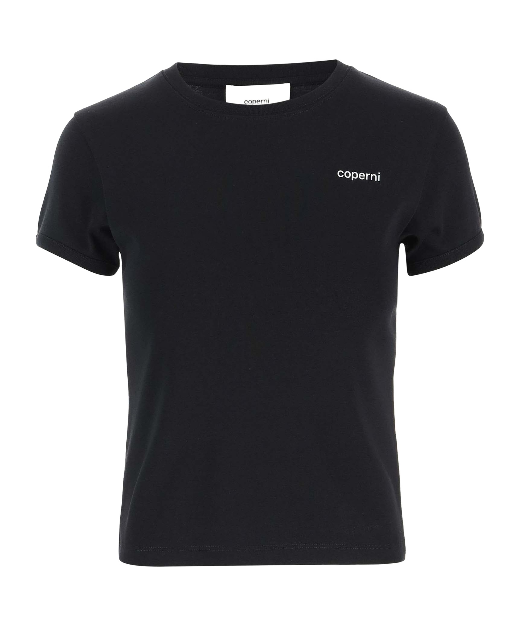 Coperni Washed Logo Boxy T-shirt In Black