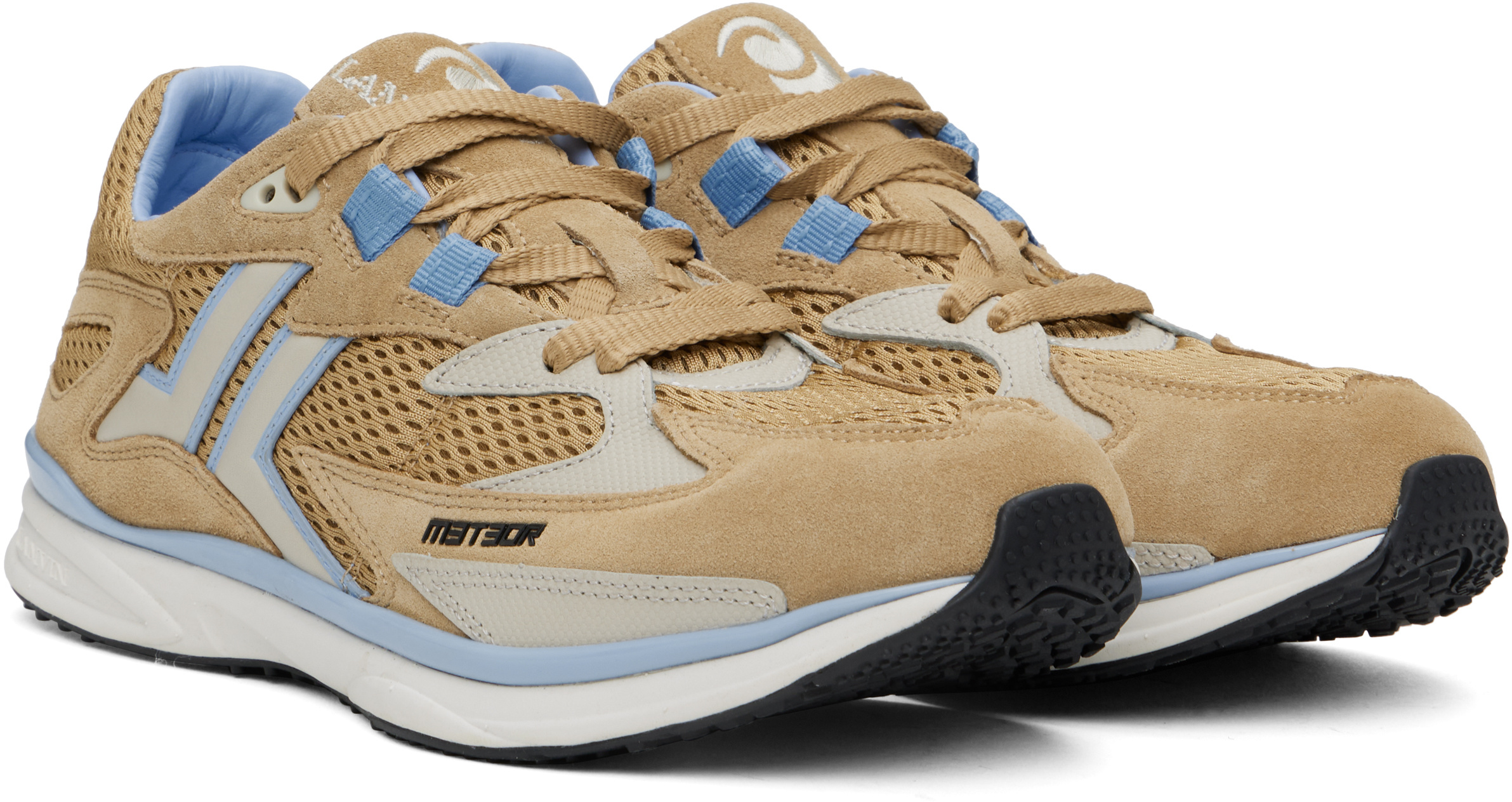 Lanvin Meteor Runner Sneakers In Brown