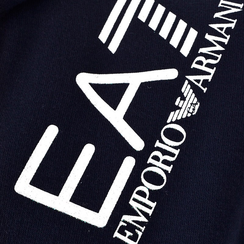 Shop Ea7 Logo Details Casual Jacket In Black