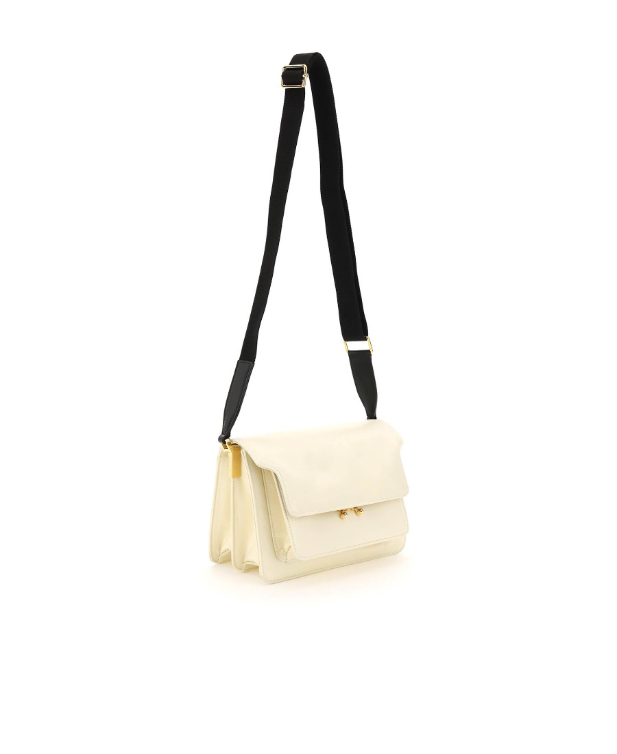 Marni Trunk Strapped Shoulder Bag In Nude