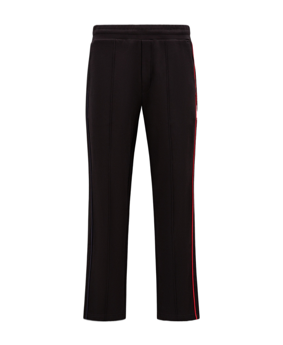 Moncler Drawcord Cuffed Pants In Black
