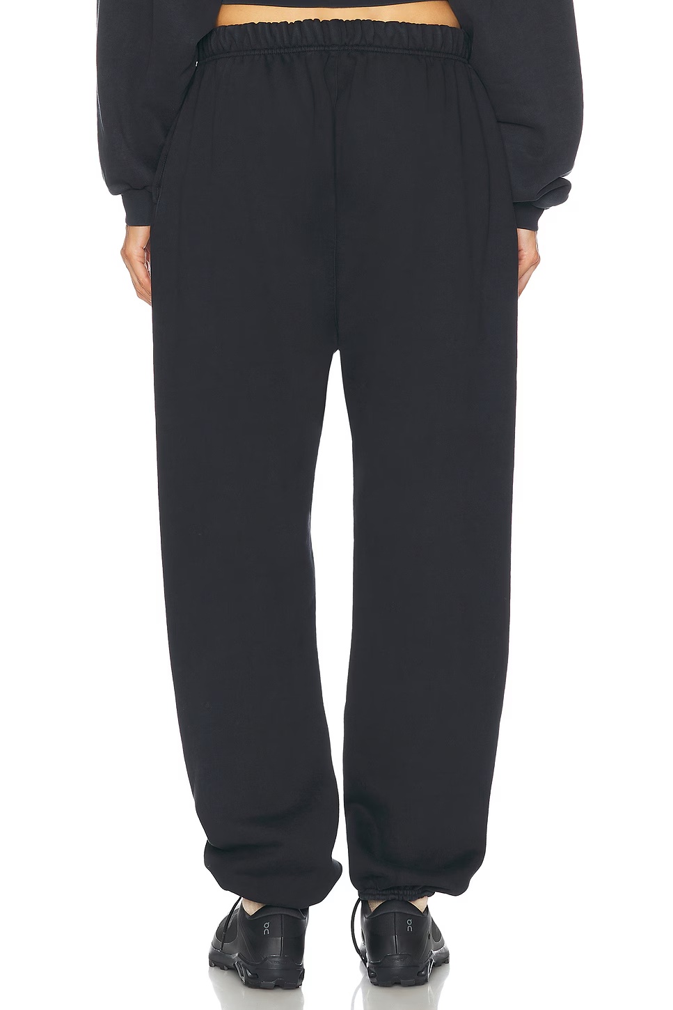 Essentials Elastic Waistband Track Pants In Black
