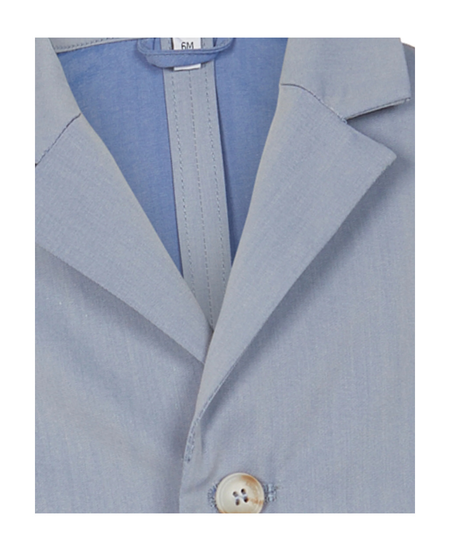 Emporio Armani Lapel Button Long-sleeved Casual Jacket In Gray