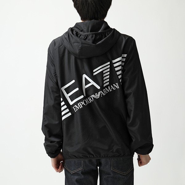 Ea7 Logo Details Casual Jacket In Black