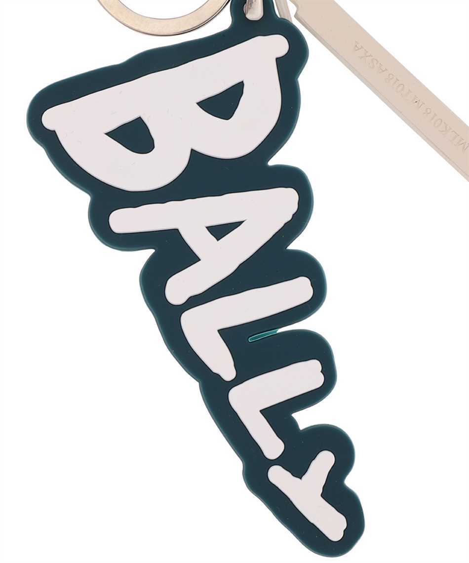 Bally Logo Key Chain In White