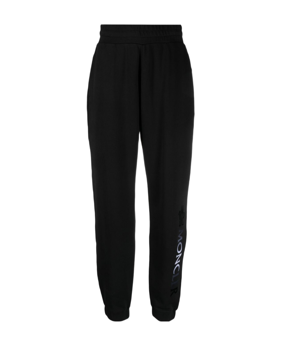 MONCLER LOGO-PRINT COTTON TRACK PANTS 