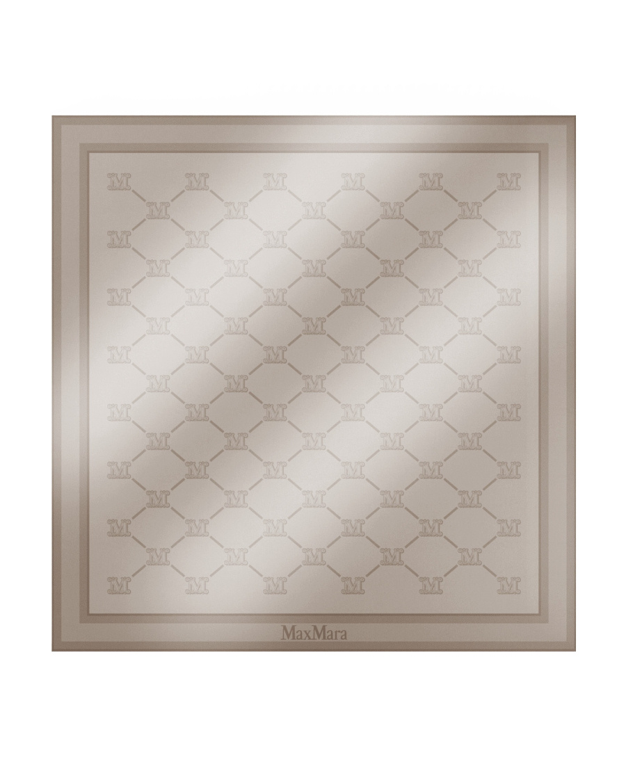 Max Mara Wool, Silk And Cashmere Shawl In Nude