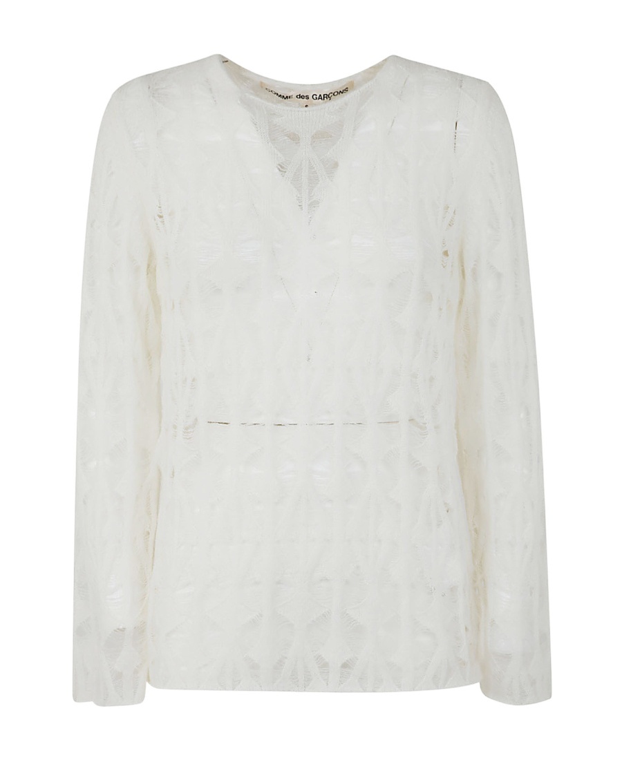 COMME DES GARÇONS COMME DES GARÇONS KNITTED DETAILED SWEATER 