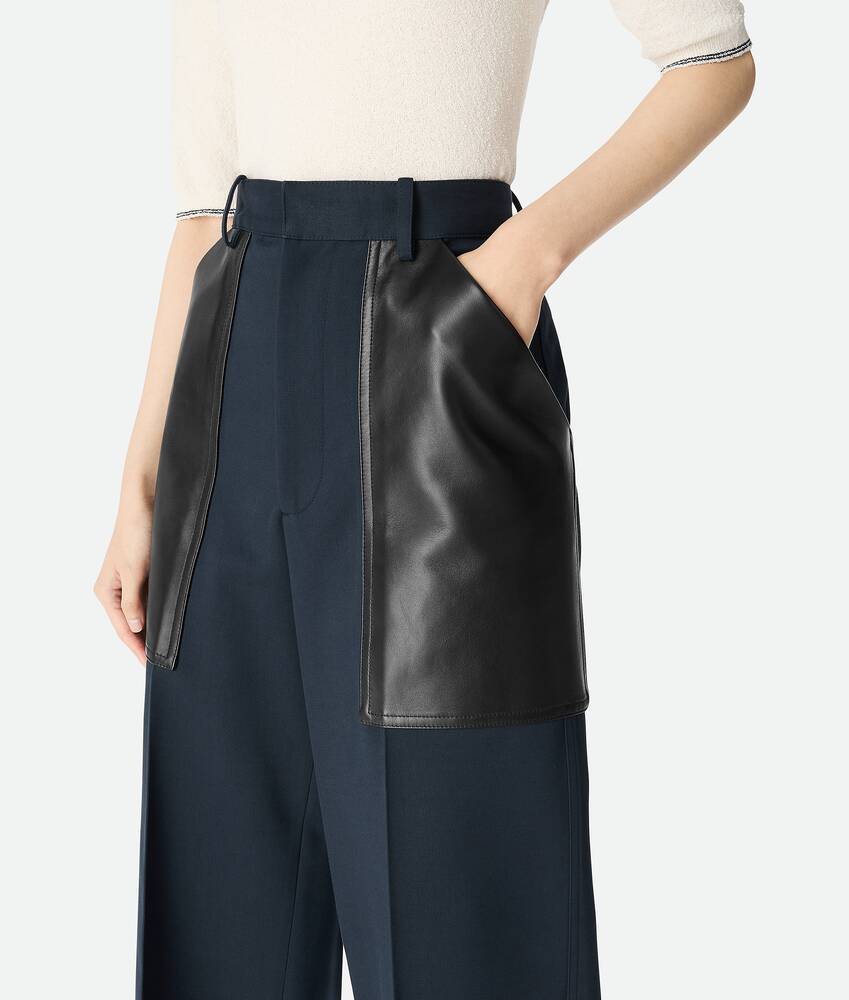 Bottega Veneta Hose Aus Wolle Und Baumwolle In Multi