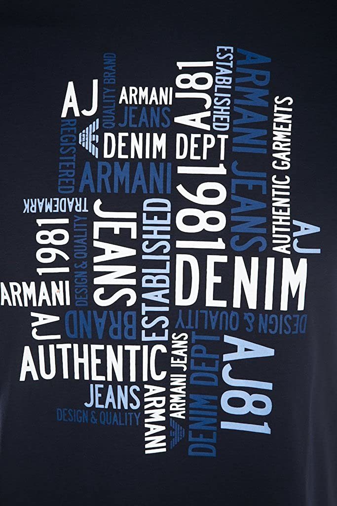 Armani Jeans Logo Details T-shirt In Black
