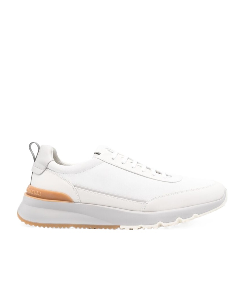 Brunello Cucinelli Leather Sneakers In White