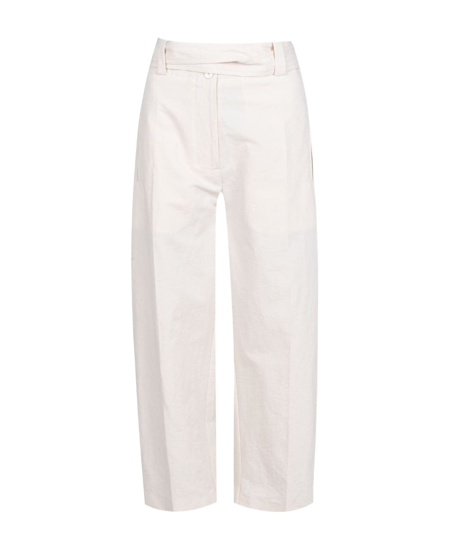 Moncler Wide-leg Casual Pants In White