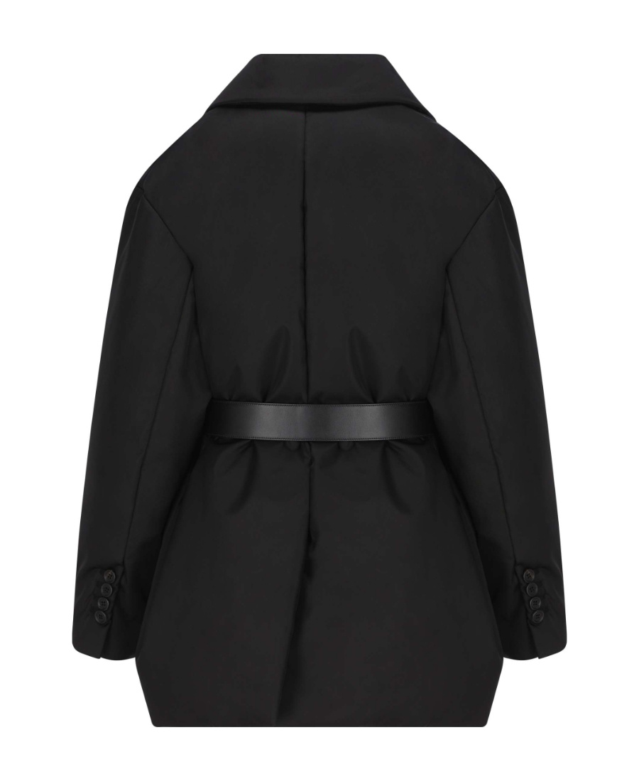 Prada Re-nylon Down Jacket In Black