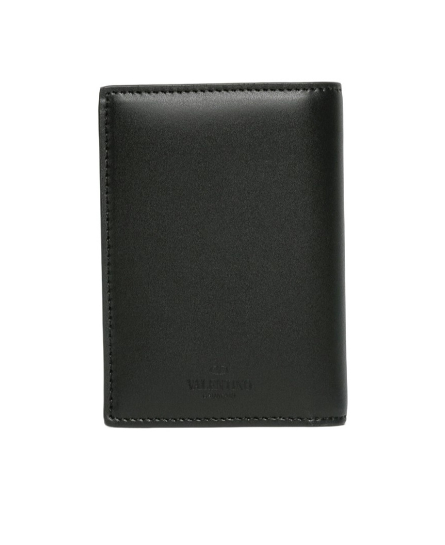 Valentino Logo-print Bi-fold Wallet In Black