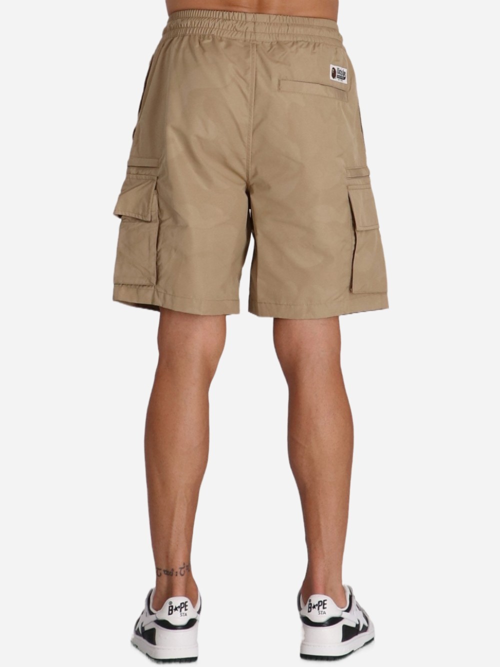 A Bathing Ape Drawstring Shorts In Nude
