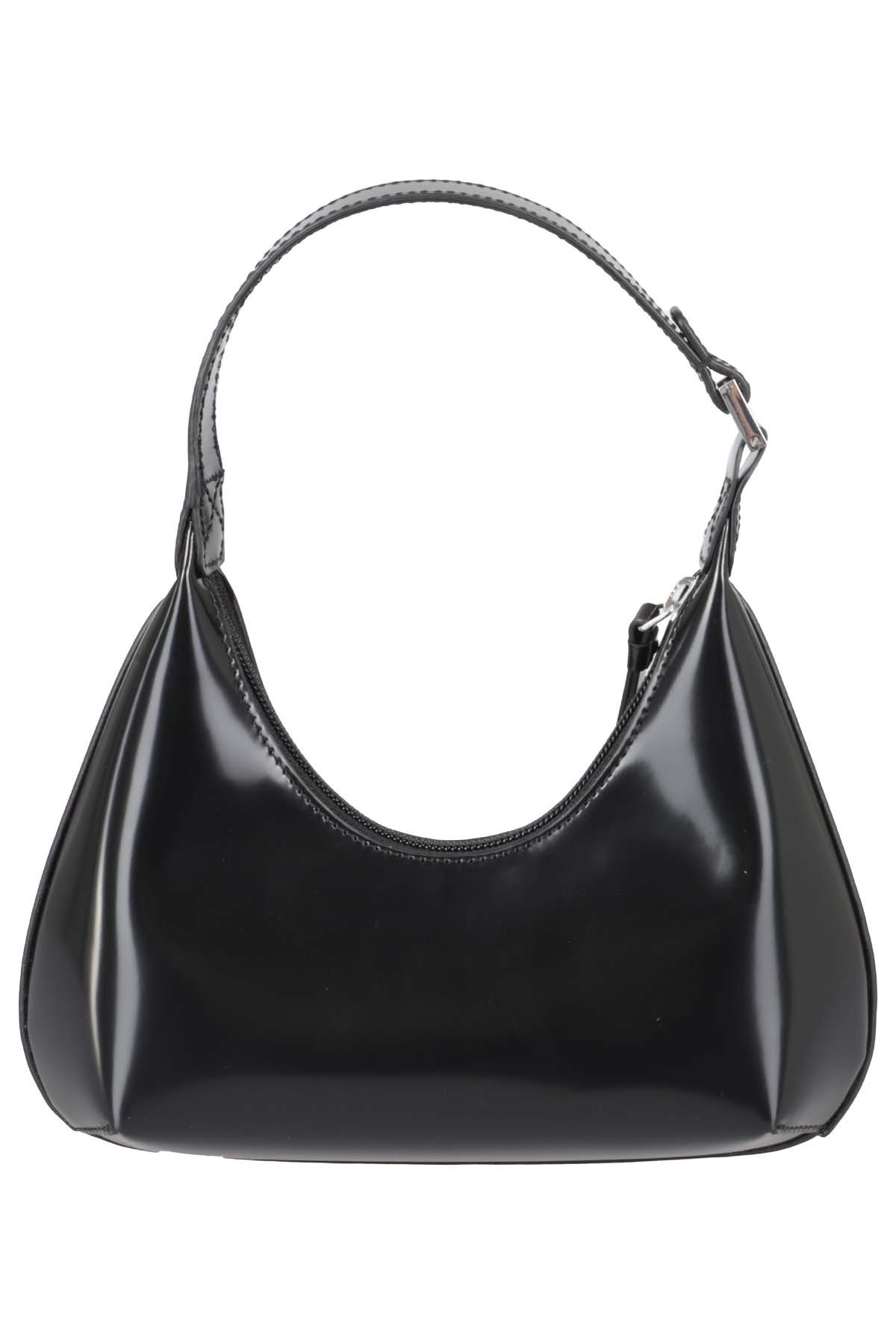 By Far Small Amber Shoulder Bag In Black