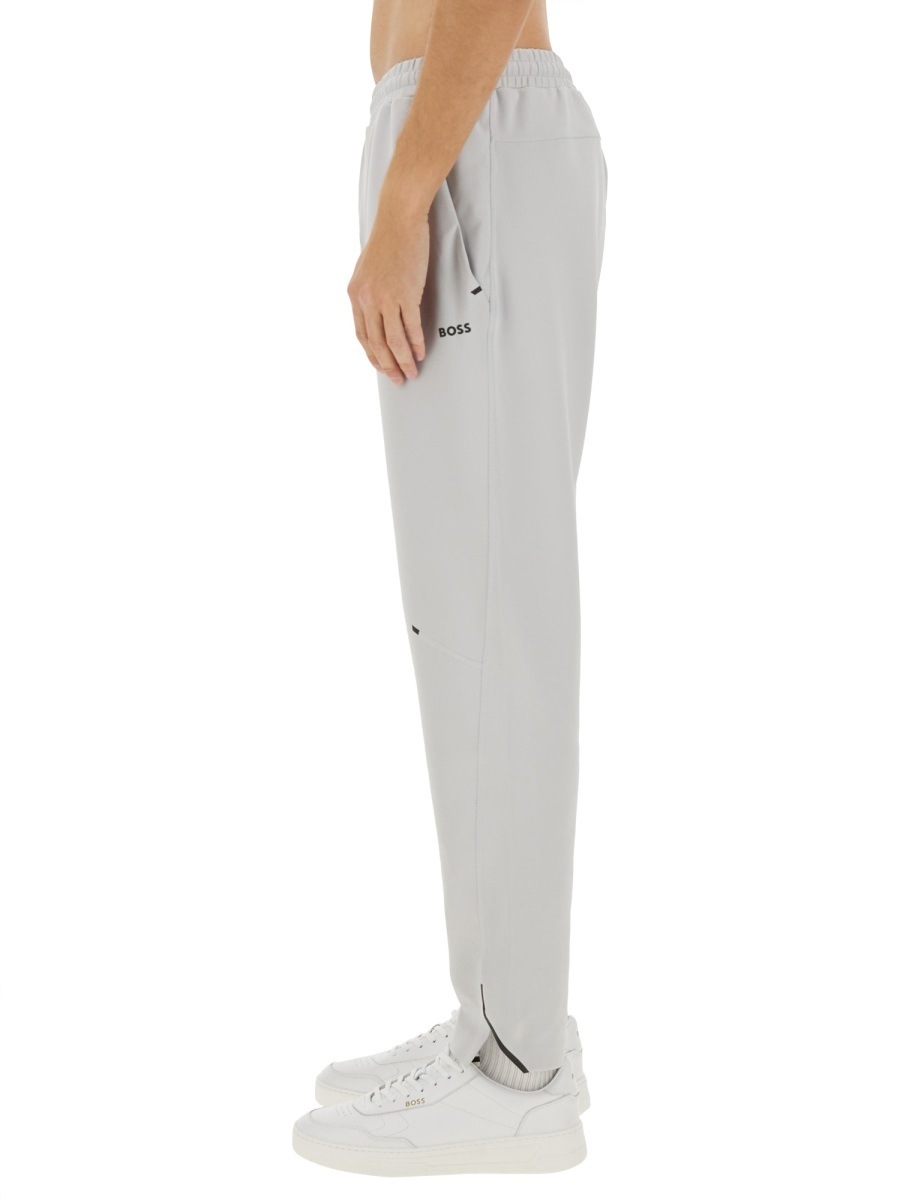 Hugo Boss Boss Pants In Technical Fabric In Gray