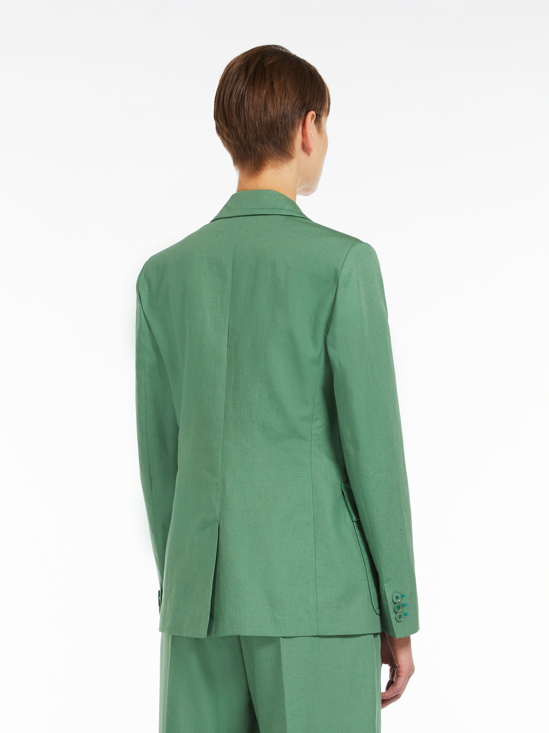 Weekend Max Mara Lamine Blazer In Green
