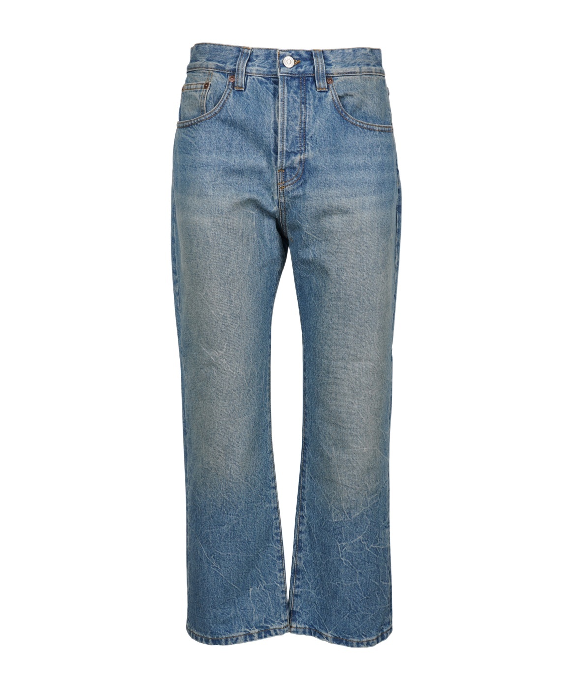 VICTORIA BECKHAM WASHED CROPPED JEANS 