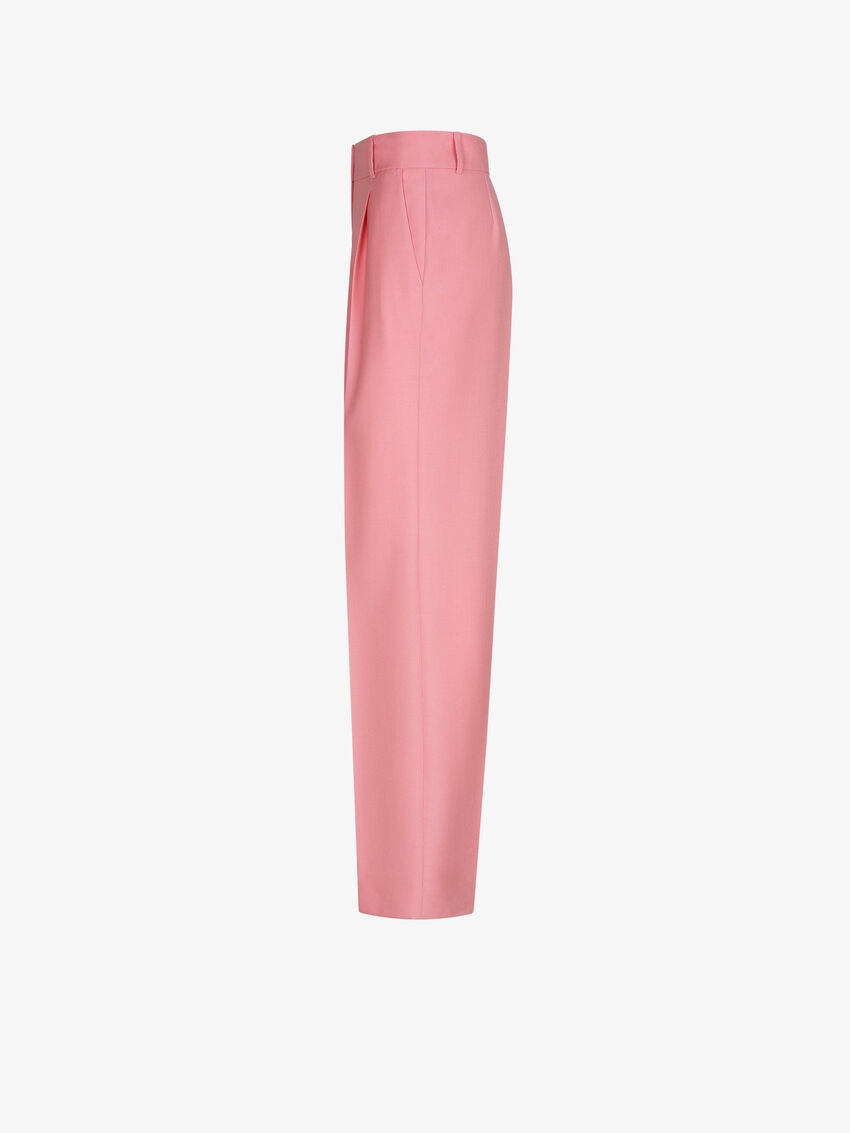 Givenchy High-waisted Tailored Trousers In Pink