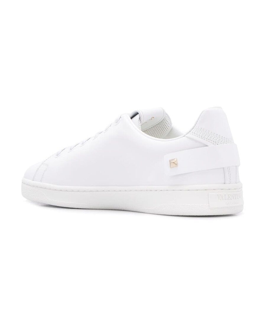 Valentino Backnet Low-top Sneakers In White