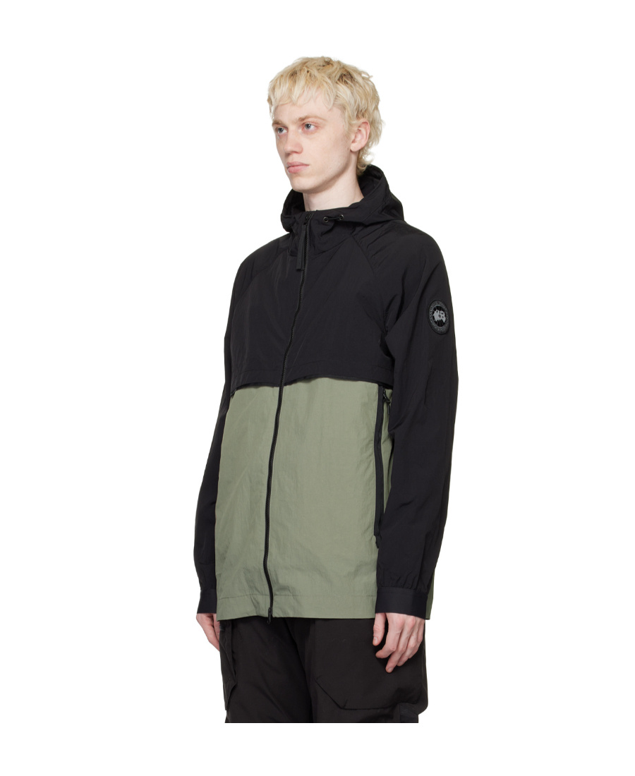 Canada Goose Faber Colour-block Hooded Jacket In Black