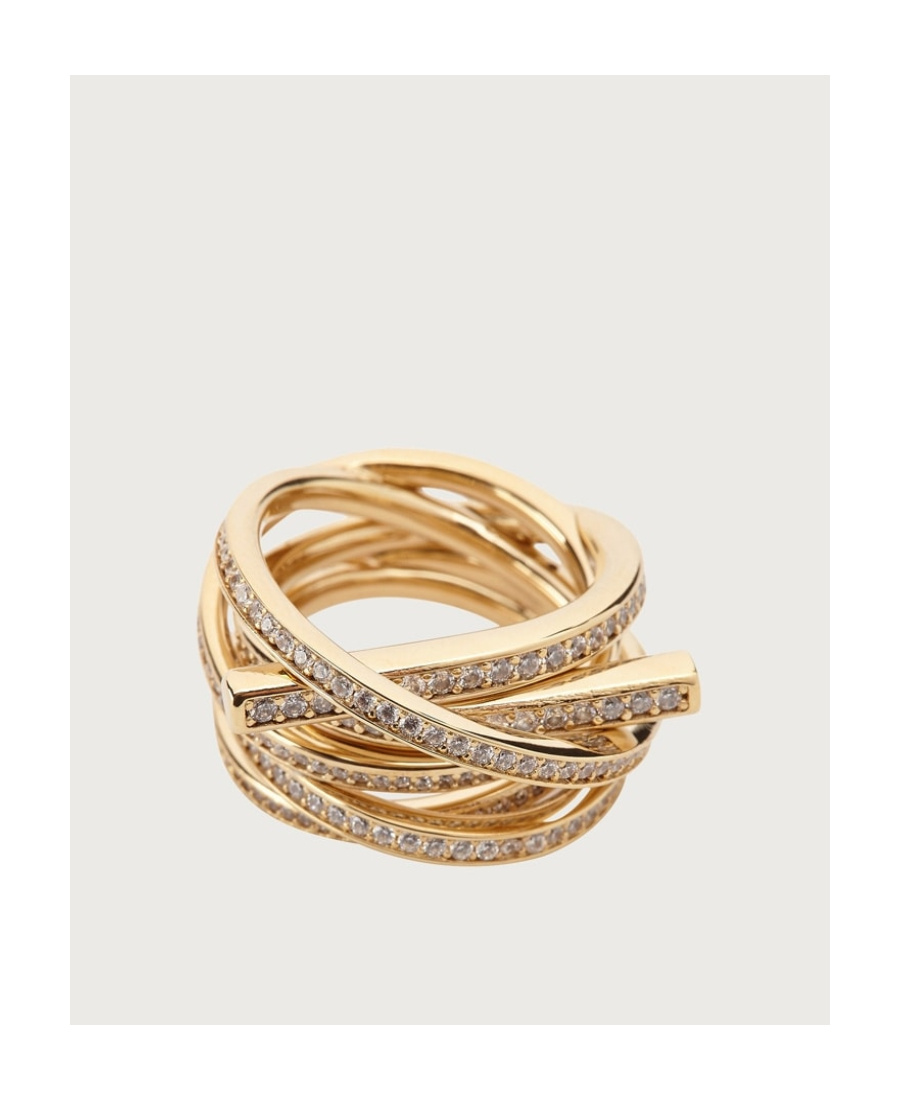 Ferragamo All-over Crystal-embellished Ring