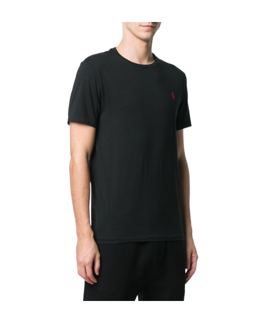 Polo Ralph Lauren Short-sleeved T-shirt With Logo In Black