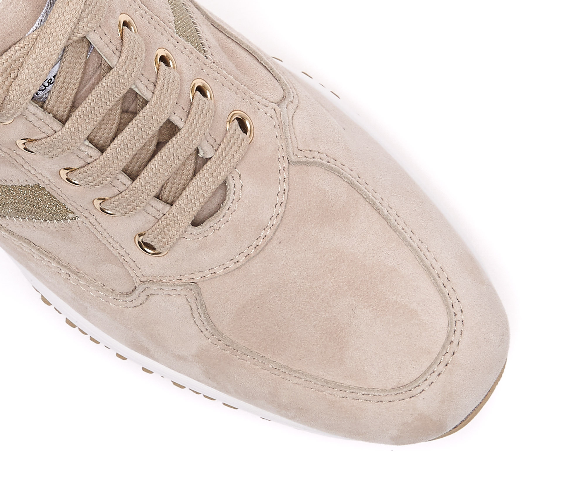 Hogan Interactive Low-top Sneakers In Nude
