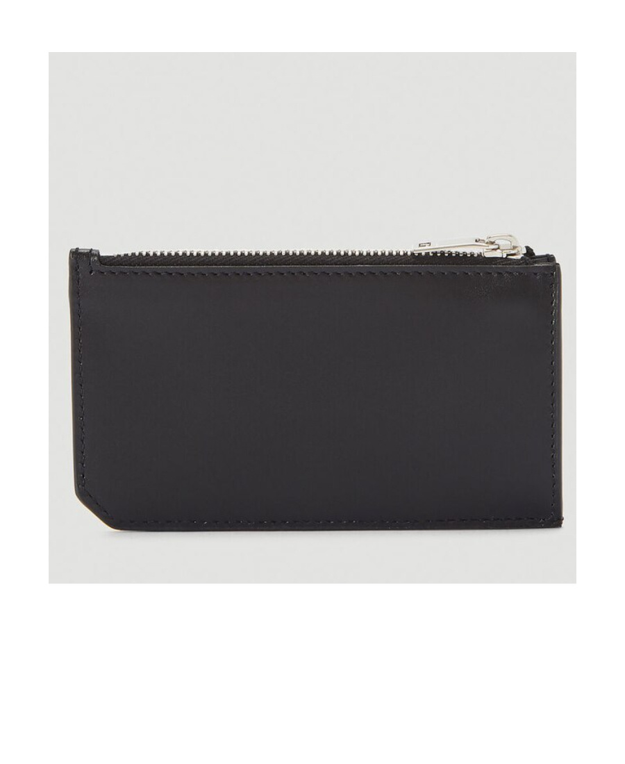 Saint Laurent Fragments Logo Embossed Cardholder In Black