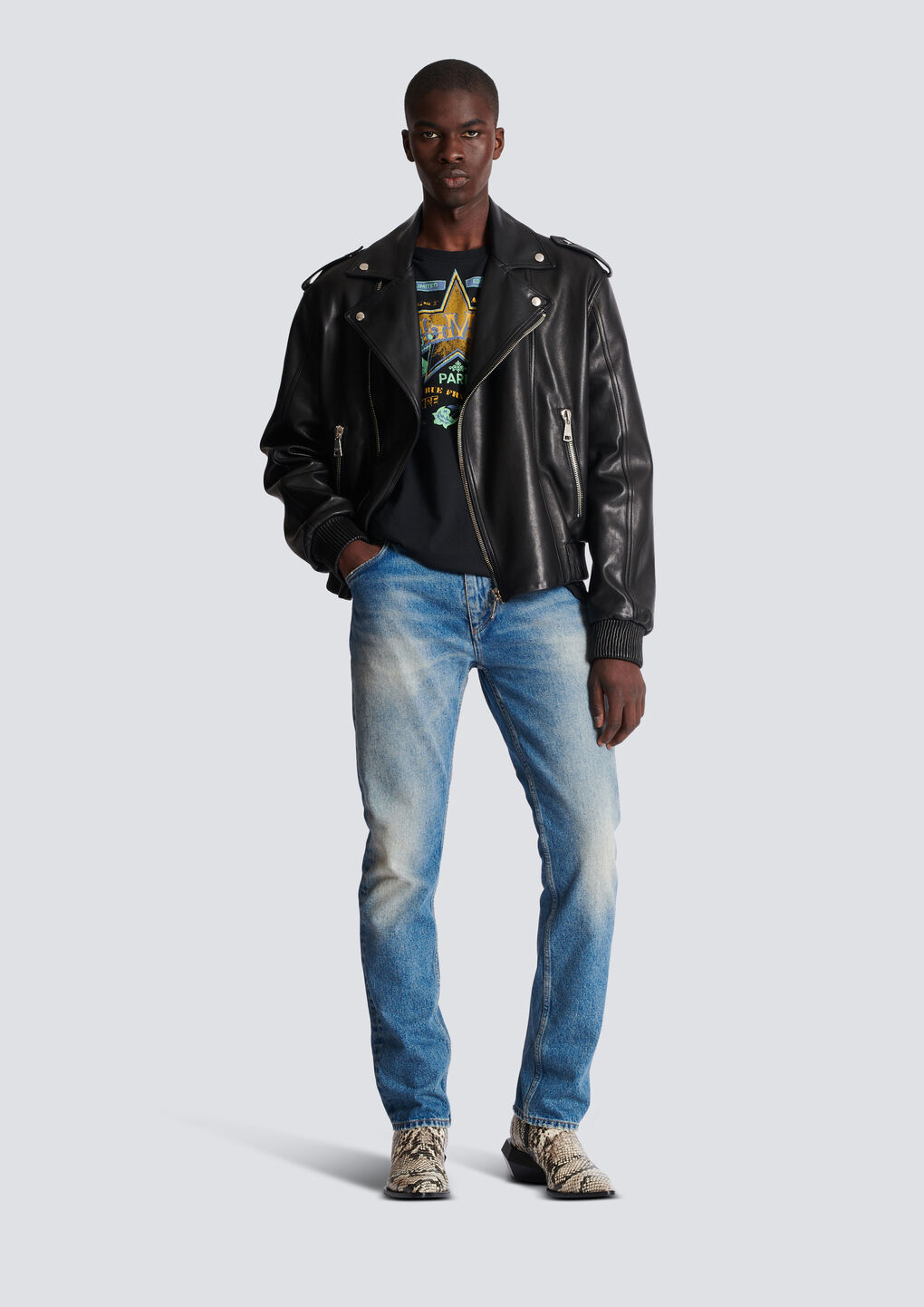 Balmain Mid-rise Straight-leg Jeans In Blue