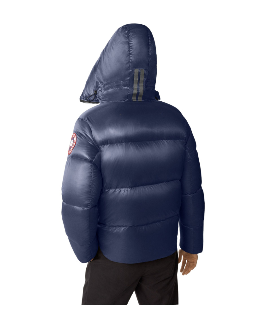 Shop Canada Goose Crofton Logo-patch Padded Jacket In Blue